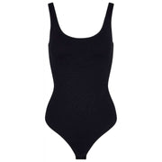 Body Falke Timeless in cotone con canotta - Nero