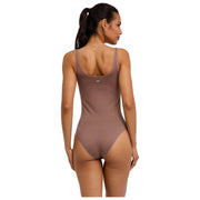 Body slip in cotone Falke Timeless - Milkshake Brown