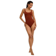 Body slip in cotone Falke Timeless - visone marrone