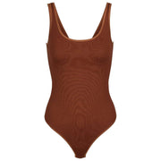 Body slip in cotone Falke Timeless - visone marrone