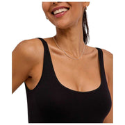 Body Falke Timeless in cotone con perizoma - Nero