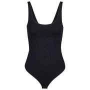 Body Falke Timeless in cotone con perizoma - Nero