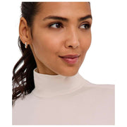 Body Falke Timeless in cotone con collo alto - Bianco perla