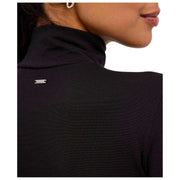 Body Falke Timeless in cotone con collo alto e perizoma - Nero
