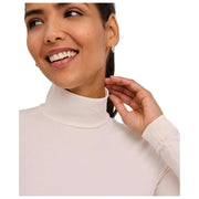 Body Falke Timeless in cotone con collo alto e perizoma - Bianco perla