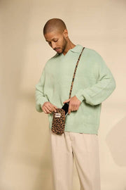 Borsa per telefono Hindbag Bill - Leopardo Cannella Marrone