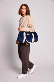 Borsone Simon Hindbag - Velluto blu navy