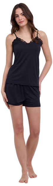 Falke Delicate Touch Chemise Top - Black