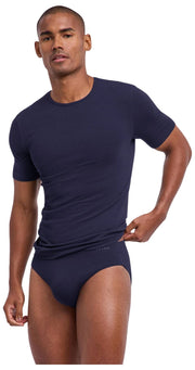 T-shirt girocollo senza cuciture Falke Daily - Midnight Navy
