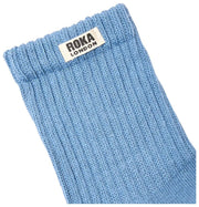 Calzini Roka Windsor Solid Crew - Blu avio
