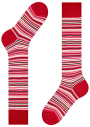 Calzini alti al ginocchio Falke Microblock - Rosso geranio