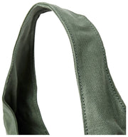 Borsa a tracolla grande in tela di cotone Roka Hoxton - verde salice