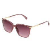 Foster Grant Glam Metal-Arm Square Sunglasses - Milky Pink