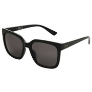 Foster Grant Large Square Sunglasses - Solid Shiny Black