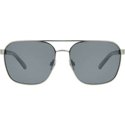 Foster Grant Polarised Rounded Square Sunglasses - Black/Gunmetal Grey