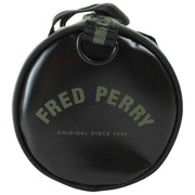 Borsa cilindrica mini classica Fred Perry - Corona d'alloro verde/nera