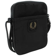 Borsa laterale piccola Fred Perry Crinkle Nylon - Nera