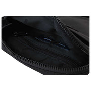 Borsa laterale piccola Fred Perry Crinkle Nylon - Nera