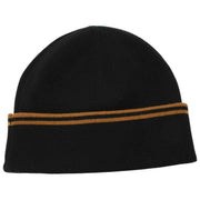Berretto in lana merino con doppia riga Fred Perry - Nero/Marrone caramello scuro