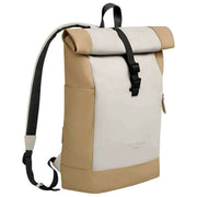 Gaston Luga Zaino Splash Rolltop da 16" - Marrone latte/Crema nuvola