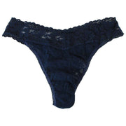 Hanky Panky Signature Lace - Confezione da 3 infradito a vita bassa - Rosa cipria/Marina/Blu celeste