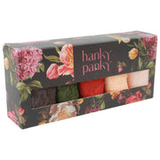 Hanky Panky Signature Lace Confezione da 5 infradito a vita bassa - Granito/Woodland/Argilla Ole/Melograno scuro/Vaniglia