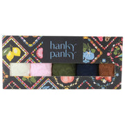 Hanky Panky Signature Lace Confezione da 5 infradito a vita bassa - Marshmallow/Bliss/Boysenberry/Navy/Macchiato