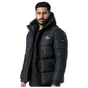 Helvetica Mountain Pioneers Giacca parka con cappuccio Barnes - nera