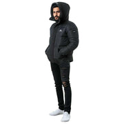 Helvetica Mountain Pioneers Giacca parka con cappuccio Barnes - nera