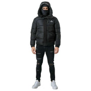 Helvetica Mountain Pioneers Giacca parka con cappuccio Barnes - nera