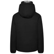 Helvetica Mountain Pioneers Giacca a vento con cappuccio Eyeblock - Nera