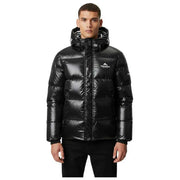 Helvetica Mountain Pioneers Piumino con cappuccio Freezer - Nero