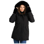 Helvetica Mountain Pioneers Giacca parka con cappuccio Lilli - Nera/Nera