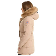 Helvetica Mountain Pioneers Giacca Parka con cappuccio Sarah - Talpa Beige