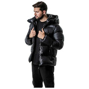 Helvetica Mountain Pioneers Piumino con cappuccio Silver 2 - Nero