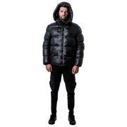 Helvetica Mountain Pioneers Piumino con cappuccio Silver 2 - Nero