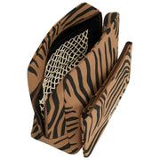 Borsa da toilette Hindbag Alix extra large - Cannella Zebra Marrone