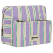 Borsa da toilette Hindbag Alix extra large - Verde/Righe Parma
