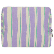 Borsa da toilette Hindbag Alix extra large - Verde/Righe Parma