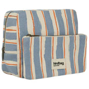 Borsa da toilette Hindbag Alix extra large - strisce arancioni/blu