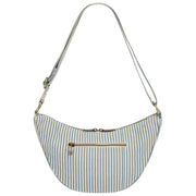 Borsa posteriore Andrea Half Moon Bag - Strisce blu