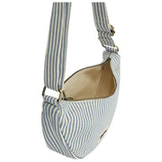 Borsa posteriore Andrea Half Moon Bag - Strisce blu