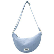 Hindbag Andrea Half Moon Bag - Denim Blue