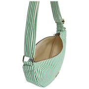 Borsa posteriore Andrea Half Moon Bag - Strisce verdi
