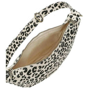 Borsa posteriore Andrea Half Moon Bag - Leopardo bianco sporco