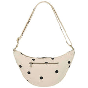 Borsa posteriore Andrea Half Moon Bag - Pois bianco sporco