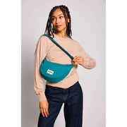 Borsa posteriore Andrea Half Moon Bag - Blu pavone