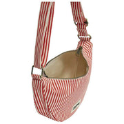 Borsa posteriore Andrea Half Moon Bag - Strisce rosse