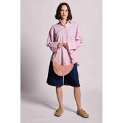 Borsa posteriore Andrea Half Moon Bag - Strisce rosse