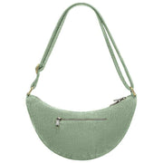 Borsa posteriore Andrea Half Moon Bag - Velluto verde menta